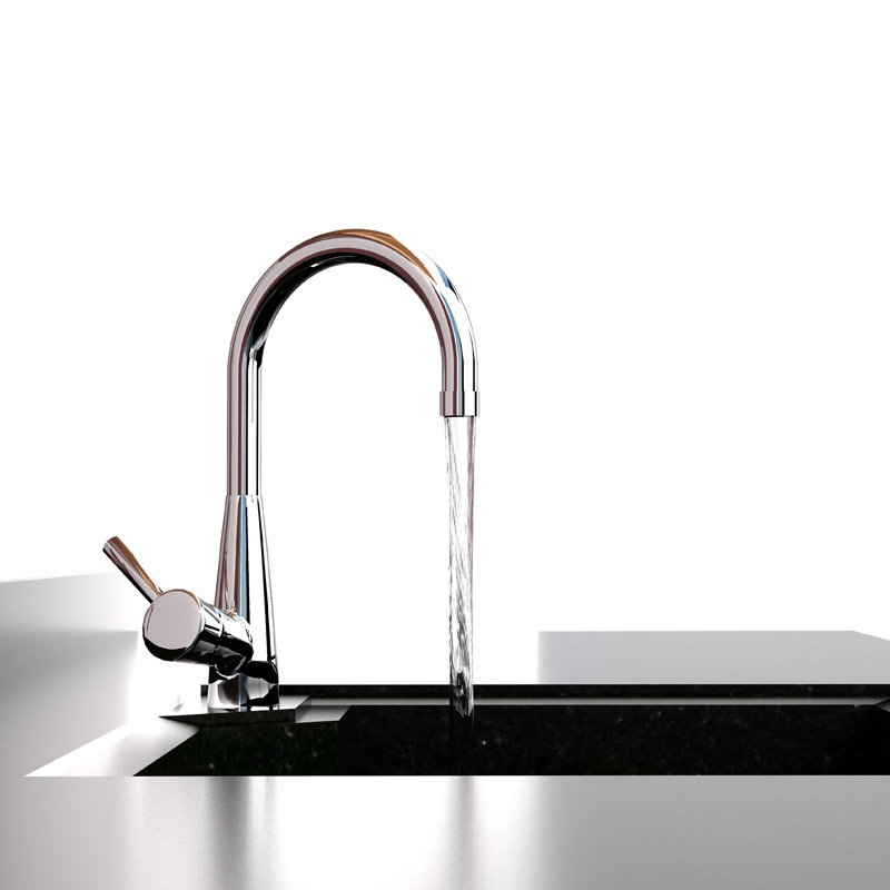 modern tap and sink