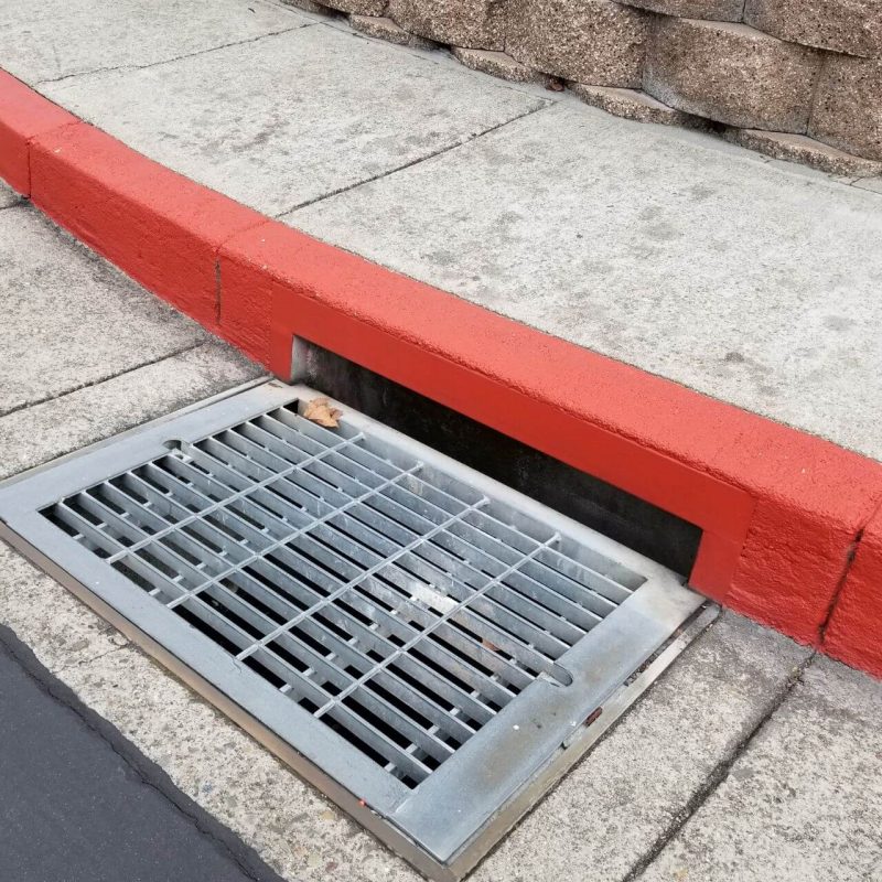 blocked stormwater drain